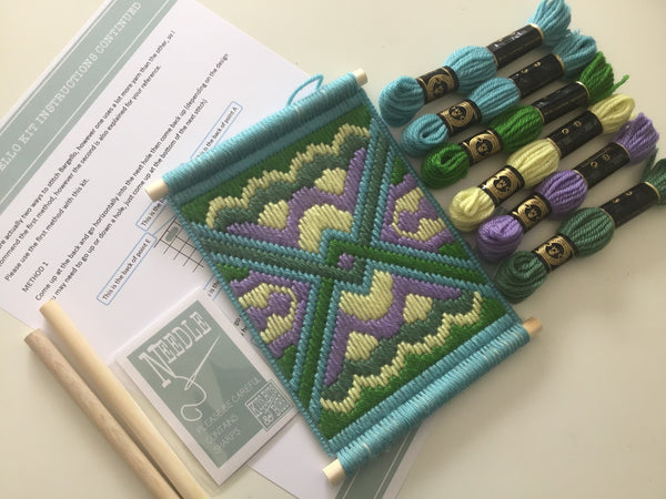 Bargello Kit - Crossed Diagonal - Tapestry Kit - FREE SHIPPING