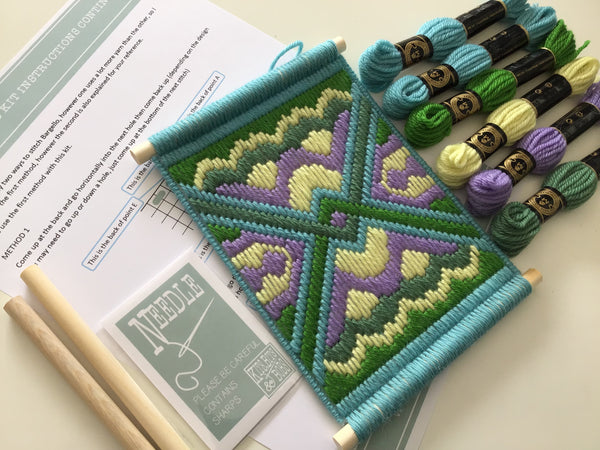 Bargello Kit - Crossed Diagonal - Tapestry Kit - FREE SHIPPING