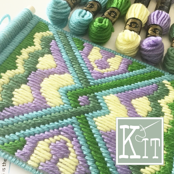 Bargello Kit - Crossed Diagonal - Tapestry Kit - FREE SHIPPING