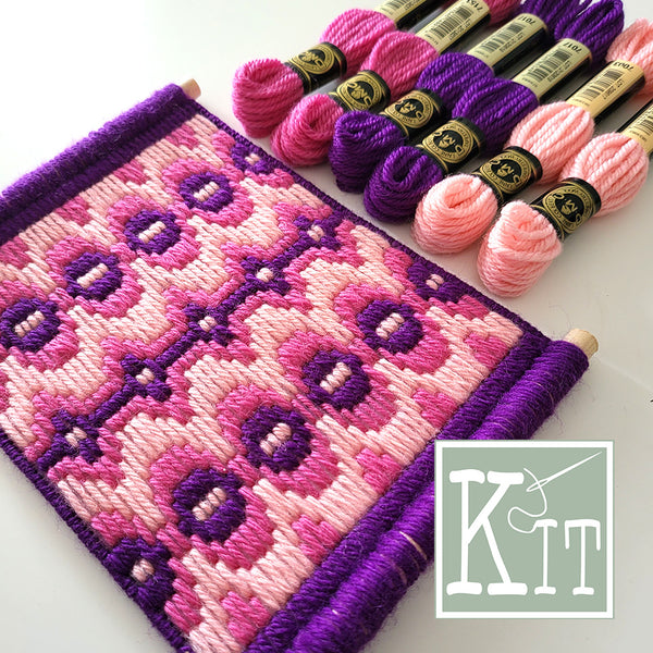 Bargello Kit - Pink - Tapestry Kit