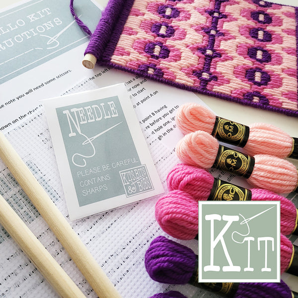 Bargello Kit - Pink - Tapestry Kit