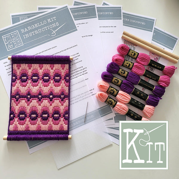 Bargello Kit - Pink - Tapestry Kit
