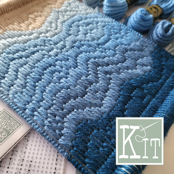 Bargello Kit - Sea - Tapestry Kit - FREE SHIPPING