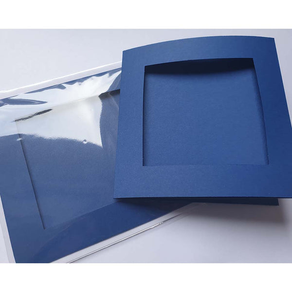 Cards - Blue (Stitch Area: Square 9.5cm or 3.7")